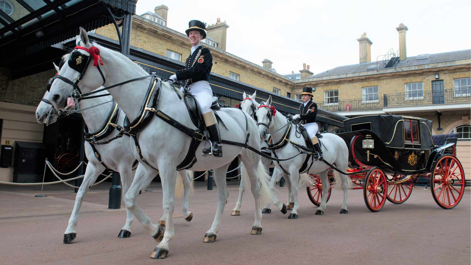 The Royal Mews at Buckingham Palace London